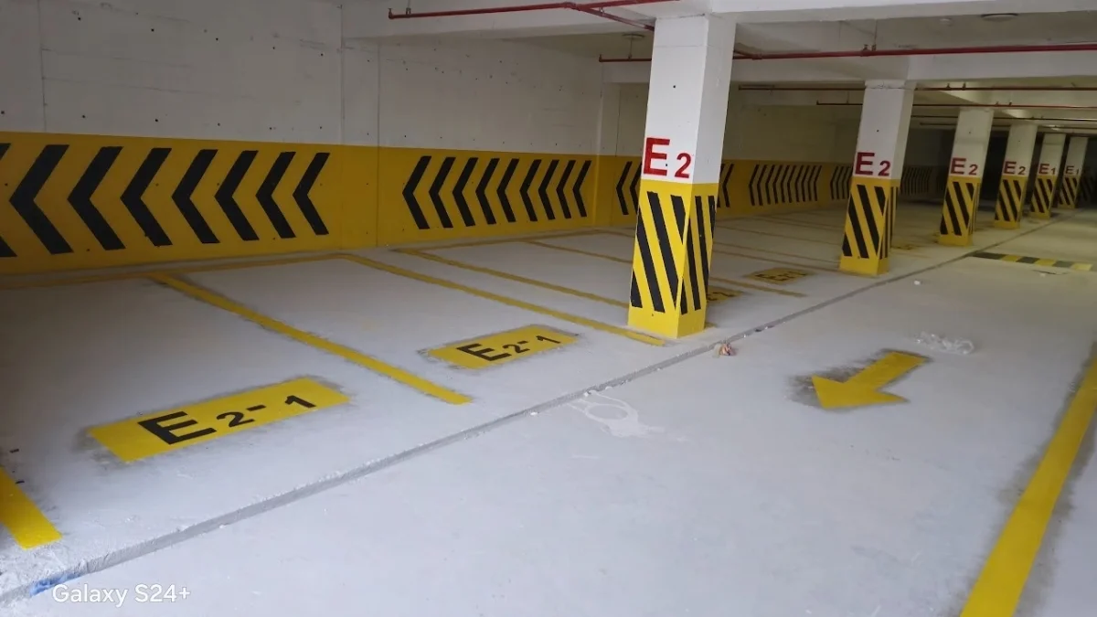 Otopark Zemin Çizgisi Çizgileri